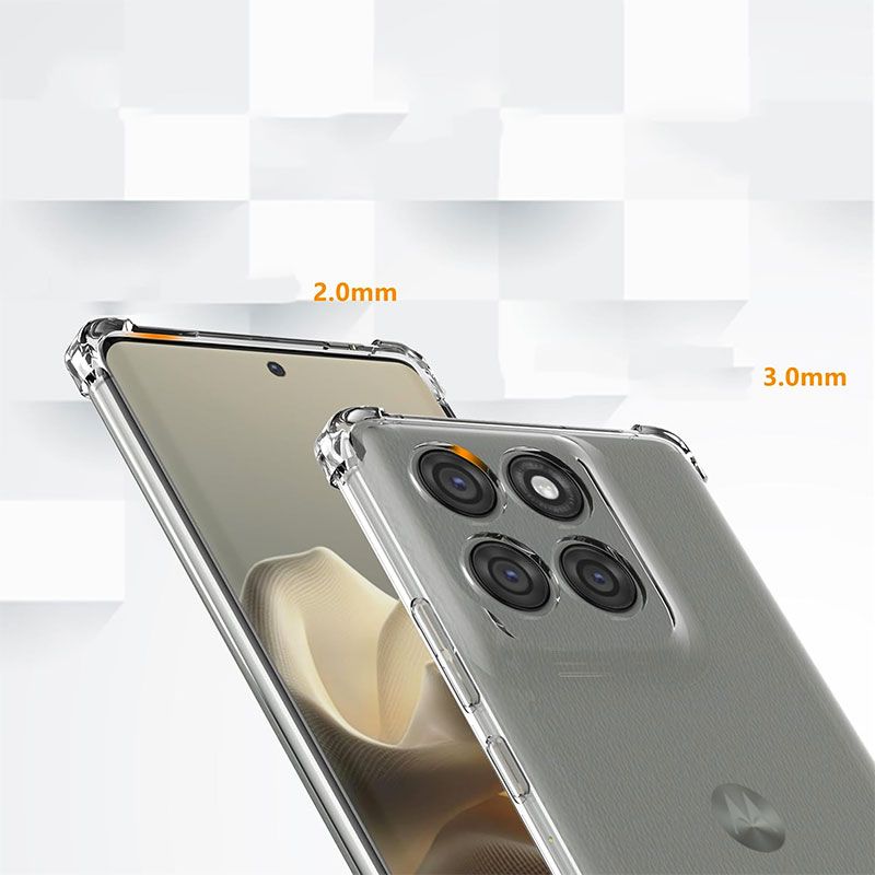 Funda con esquinas reforzadas para Motorola Moto Edge 60 Pro 5G