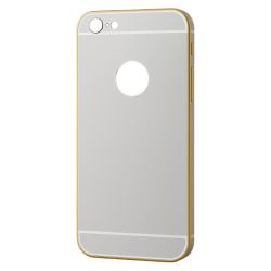 Funda Premium con Bumper Metálico para iPhone 6 / 6S Plata