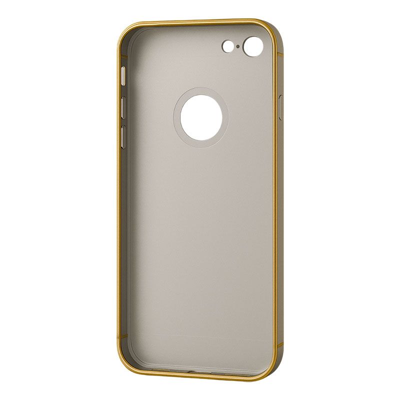 Funda Premium con Bumper Metálico para iPhone 6 / 6S Plata