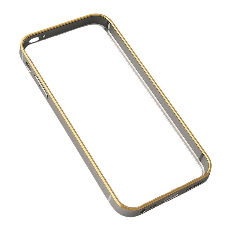 Funda Premium con Bumper Metálico para iPhone 6 / 6S Plata