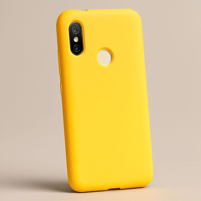 Funda de Silicona suave para Xiaomi Redmi 6 Pro / Mi A2 Lite Amarillo