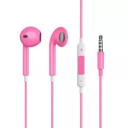 Auriculares con manos libres y control de volumen In Ear Rosa