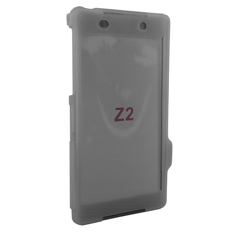 Funda Clear Flip con Tapa de TPU para Sony Xperia Z2 Negro