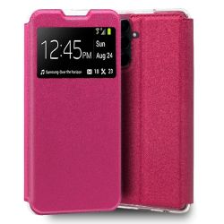Funda con Tapa y Ventana para Samsung Galaxy A55 5G rosa