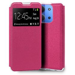 Funda con Tapa y Ventana para Xiaomi Redmi 15C Rosa