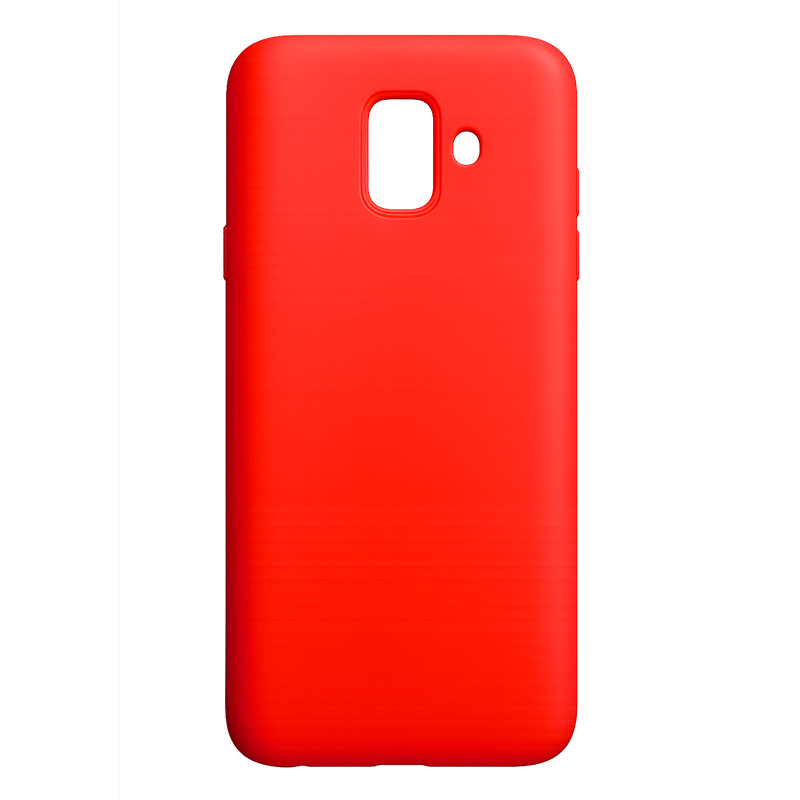 Funda de Silicona suave para Samsung Galaxy A6 Rojo