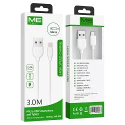 Cable USB a Micro USB de 3 Metros para Móvil y Tablet
