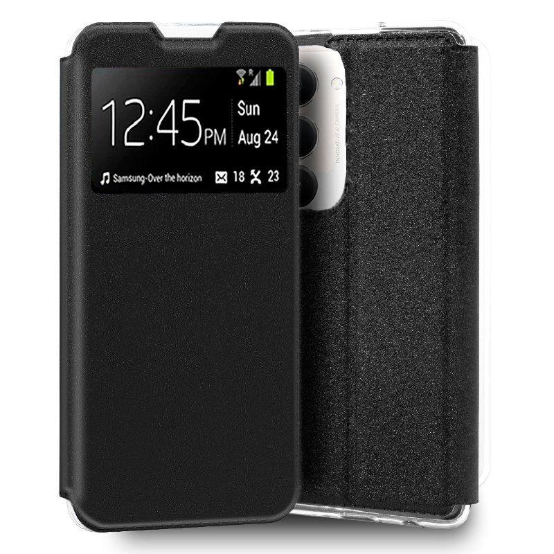 Funda con Tapa y Ventana para Xiaomi Redmi 15 Negro