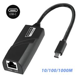 Adaptador de Red Tipo C a RJ45 10/100/1000M Gigabit