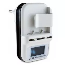 Cargador de batería universal con Pantalla LCD y USB