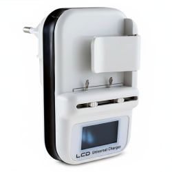 Cargador de batería universal con Pantalla LCD y USB