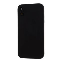 Funda Negra de Silicona Suave para iPhone XR