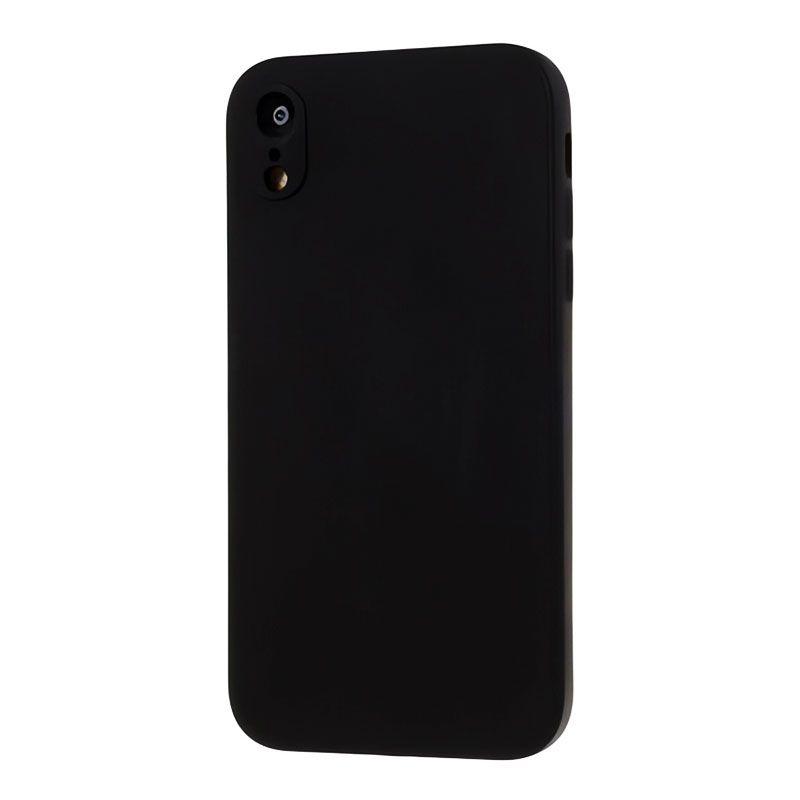 Funda Negra de Silicona Suave para iPhone XR