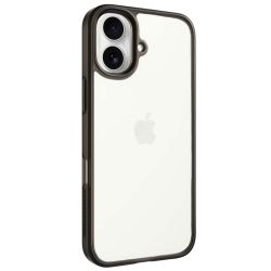 Funda Transparente con Borde Negro para iPhone 16