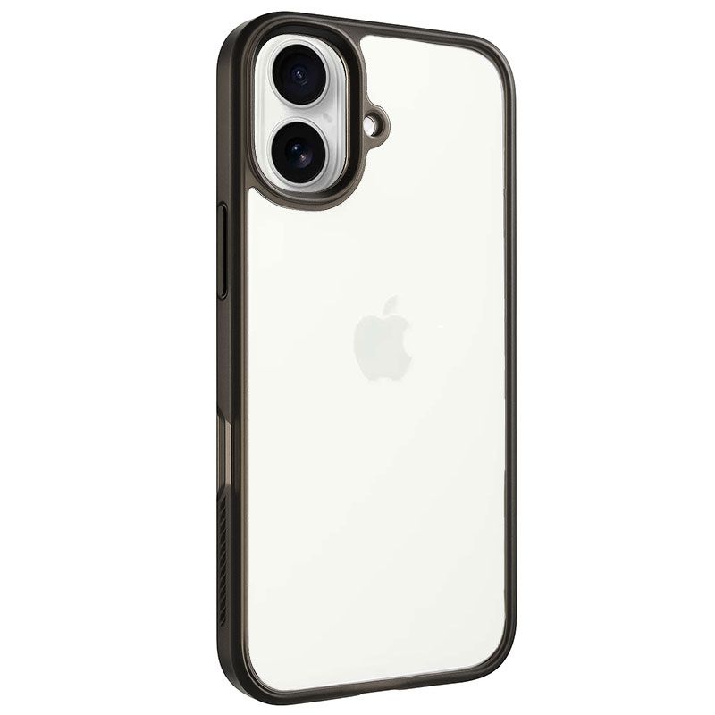 Funda Transparente con Borde Negro para iPhone 16