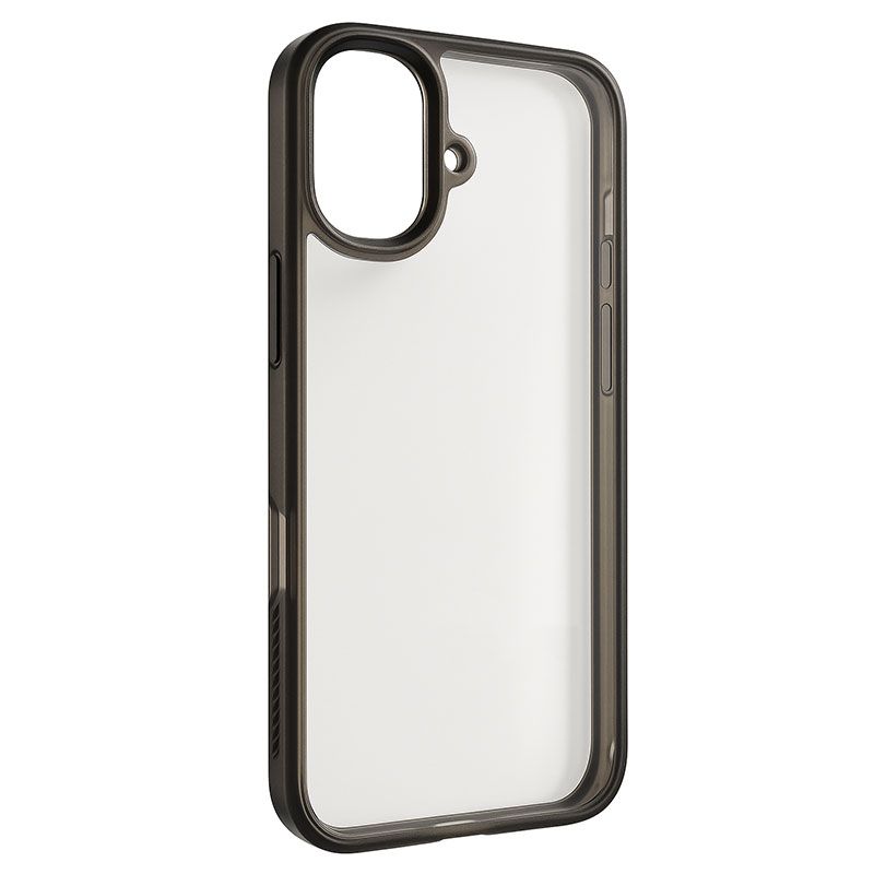 Funda Transparente con Borde Negro para iPhone 16