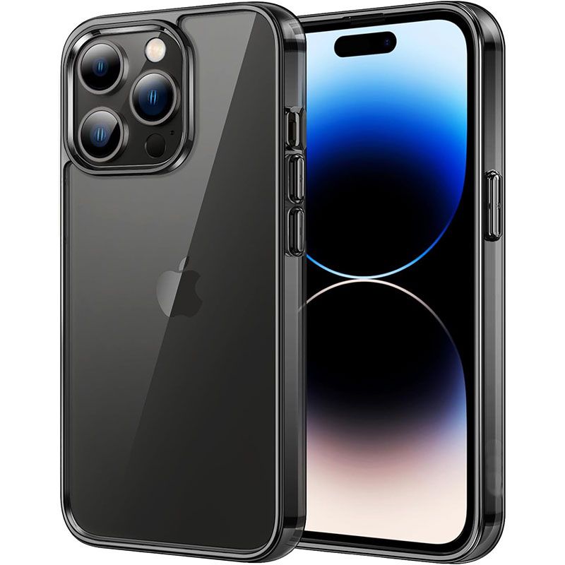 Funda Transparente con Borde Negro para iPhone 16 Pro