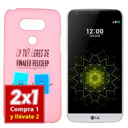 Funda con dibujo para LG G5 Finales Felices