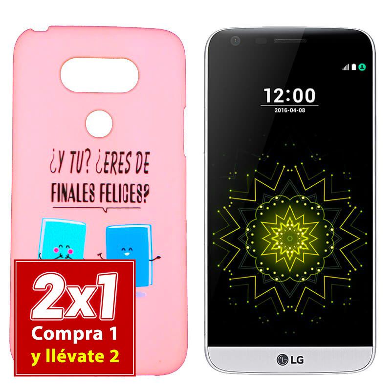 Funda con dibujo para LG G5 Finales Felices