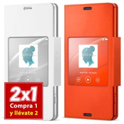 Funda con tapa Style Cover SCR26 para Sony Xperia Z3 Compact