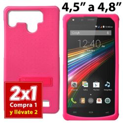 Funda Universal Silicona Rosa para Móvil de 4,5 a 4,8 Pulgadas