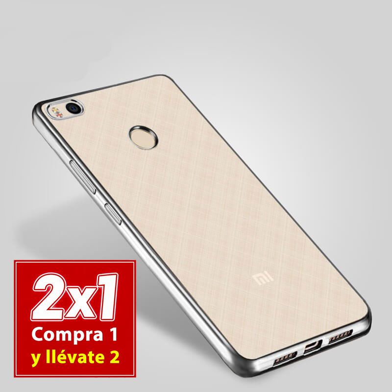 Funda con Borde Metalizado Plata para Xiaomi Redmi Note 5A Prime