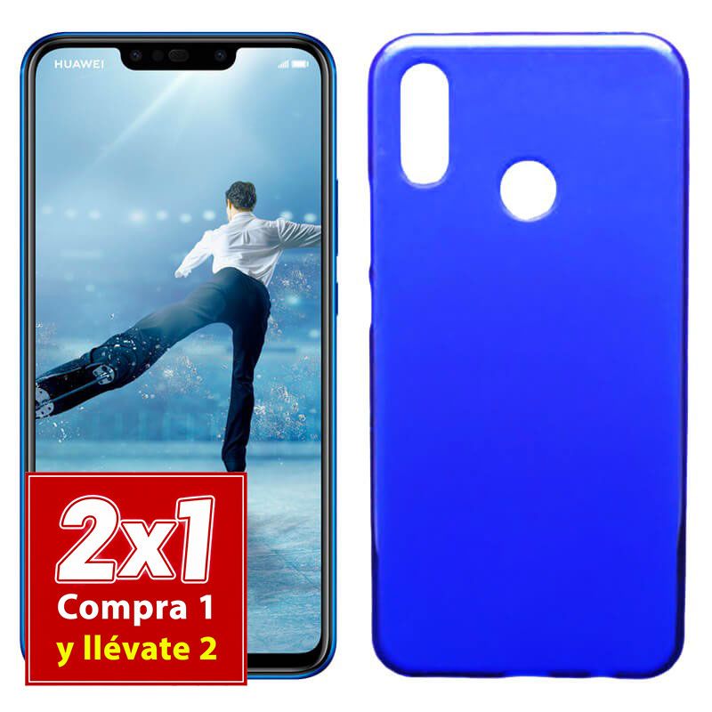 Funda de TPU Azul para Huawei P Smart Plus
