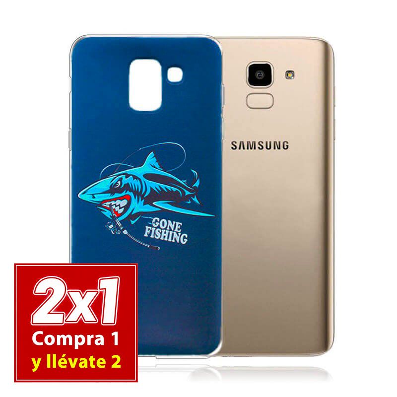 Funda con Dibujo de Tiburón para Samsung Galaxy J6 2018