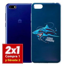 Funda con Dibujo de Tiburón para Huawei Y5 2018
