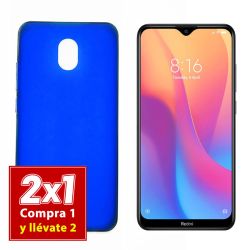 Funda azul de TPU para Xiaomi Redmi 8A Semitransparente