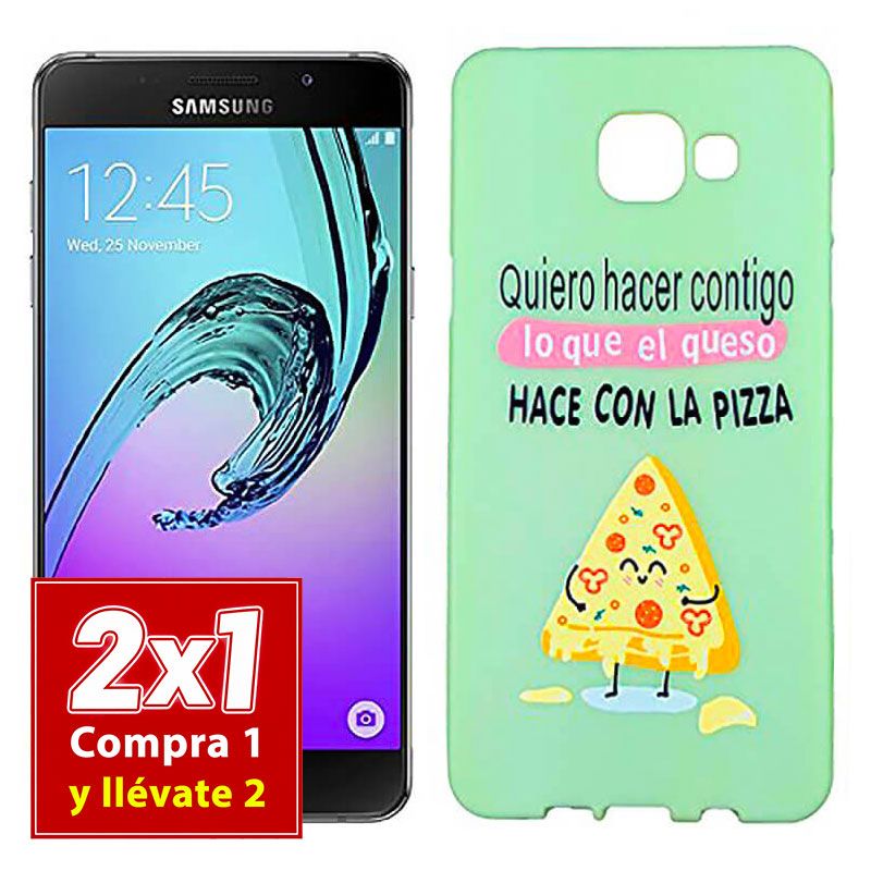 Funda con dibujo para Samsung Galaxy A3 2016 Pizza