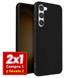 Funda negra de tpu para Samsung Galaxy S23 Plus