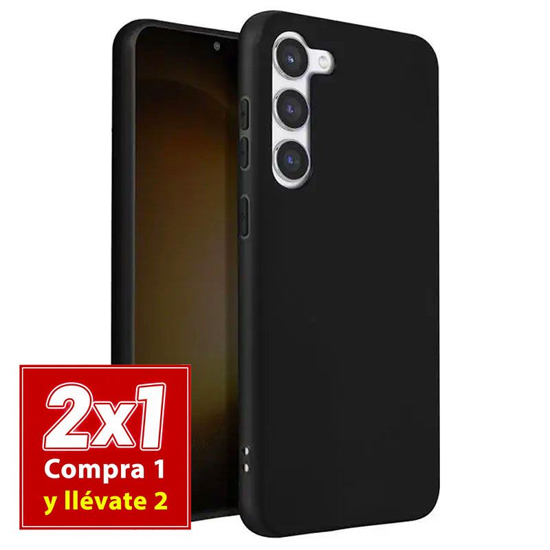 Funda negra de tpu para Samsung Galaxy S23 Plus