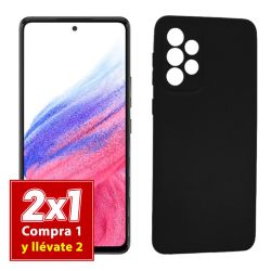 Funda negra para Samsung Galaxy A53 5G de silicona