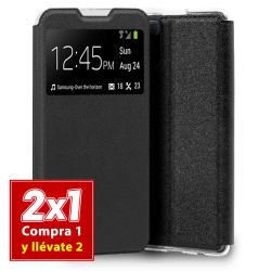 Funda con Tapa y Ventana para Xiaomi Redmi 10 negro