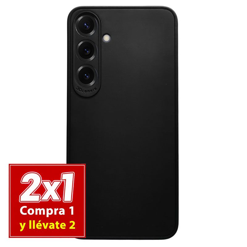 Funda negra para Samsung Galaxy S24 / S25 de silicona
