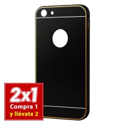 Funda Premium con Bumper Metálico para iPhone 6 / 6S negro