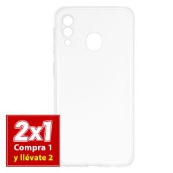 Funda transparente cristal clear para Samsung Galaxy A40
