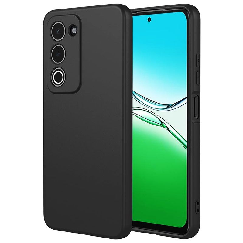 Funda negra de silicona suave para Oppo A5 4G / A5 5G