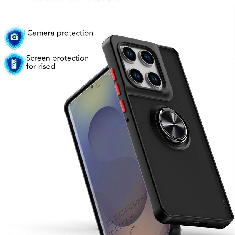 Funda Smoked con Anillo para Motorola Moto Edge 60 Pro