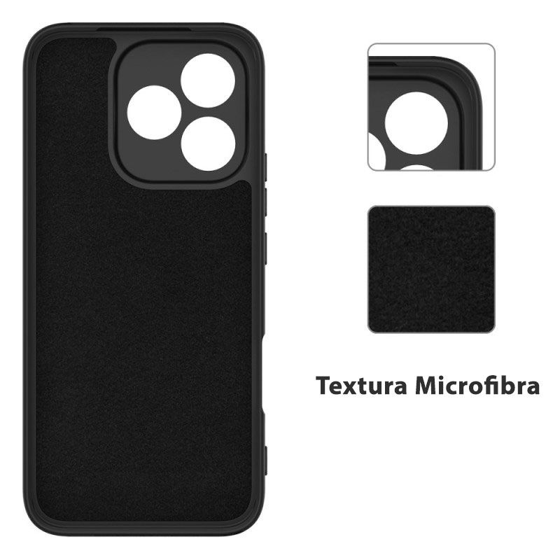 Funda de Silicona Suave para Honor 400 Lite Negro