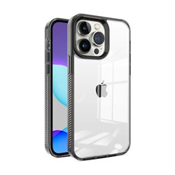 Funda Transparente con Borde Negro para iPhone 16 Pro Max