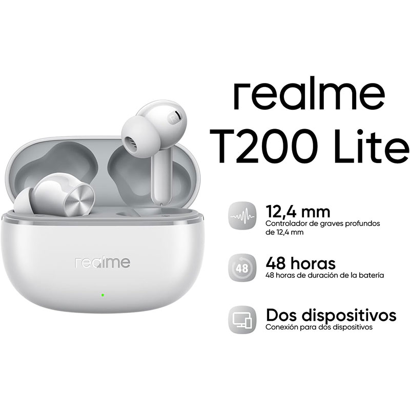 Auriculares Realme Buds T200 Lite