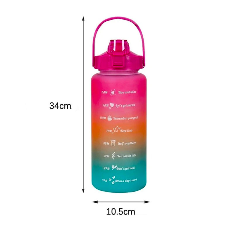 Set de 3 Botellas de Agua Deportivas para Ejercicio y Gimnasio