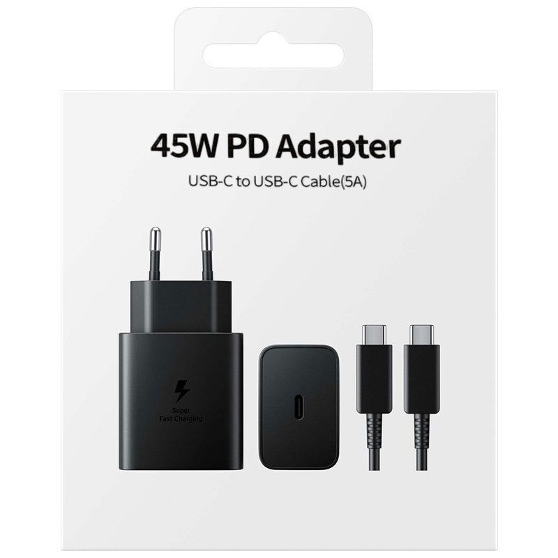 Cargador Usb C Carga rápida PD 45W + Cable USB C