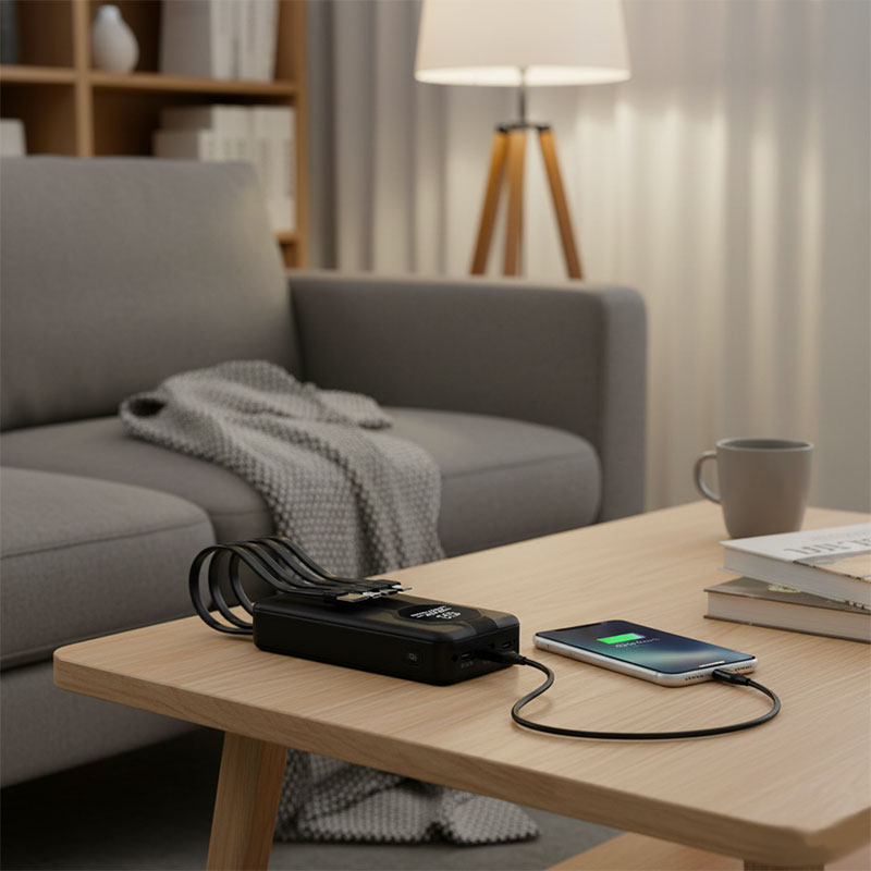 Bateria Externa de 20000 mAh con Carga Rápida 22.5W y 3A