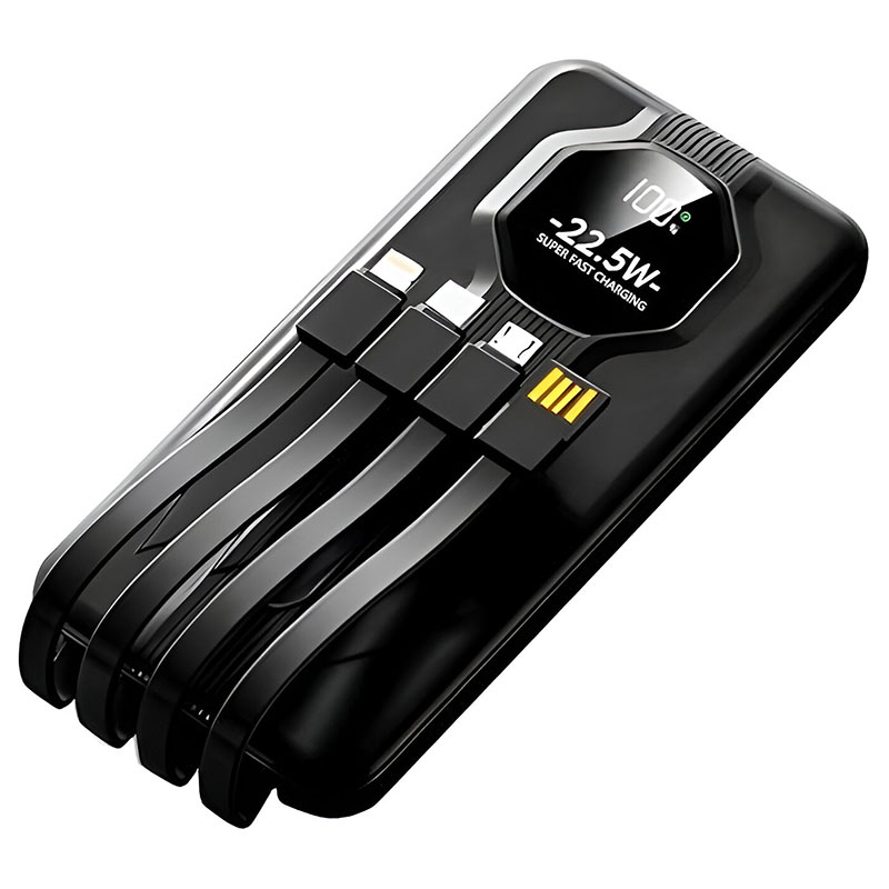 Bateria Externa de 20000 mAh con Carga Rápida 22.5W y 3A