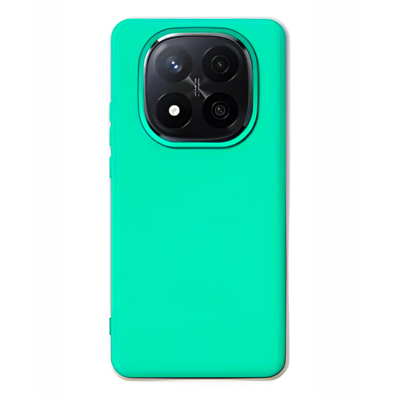 Funda de silicona suave para Xiaomi Redmi Note 15 4G/5G Turquesa