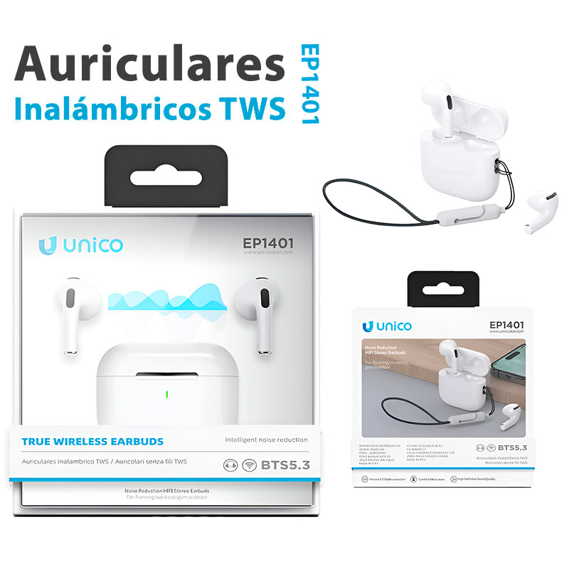 Auriculares Inalámbricos EP1429 TWS Bluetooth 300mAh