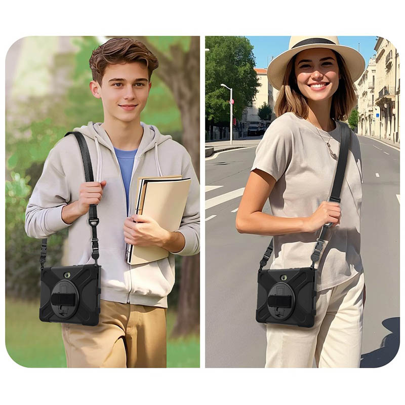 Funda Rugerizada con Correa para Samsung Galaxy Tab Active5 Pro